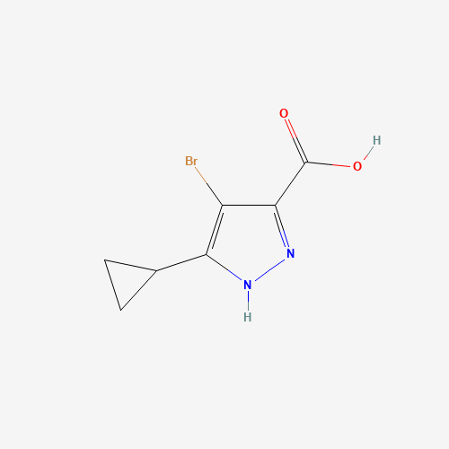 4-溴-3-环丙基-1H-吡唑-5-羧酸,CAS 1290764-98-5,「源叶」B45792525-25mg