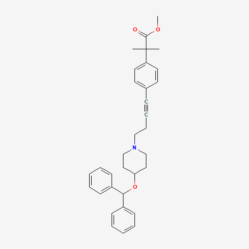 4-[4-[4-（二苯甲氧基）-1-哌啶基]-1-丁炔]-α_α-二甲基苯乙酸甲酯,CAS 1159977-33-9,「源叶」M46781392-250mg