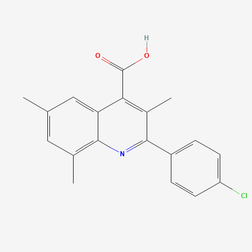 三甲基喹啉-羧酸(C19H16ClNO2),CAS 895923-44-1,「Fluorochem」C4712019-10g