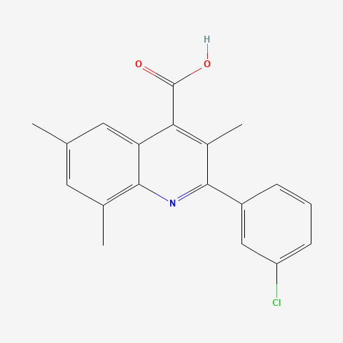 三甲基喹啉-羧酸(C19H16ClNO2),CAS 895965-50-1,「Fluorochem」C4712159-10g