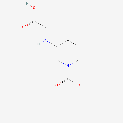 3-（羧甲基氨基）-哌啶-1-羧酸叔丁酯,CAS 1283180-92-6,「Fluorochem」C61637471-500mg