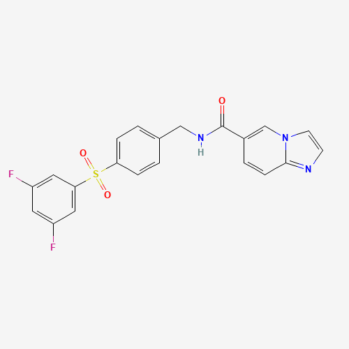 咪唑并_甲酰胺(C21H15F2N3O3S),CAS 1362154-70-8,「源叶」N68277611-2mg