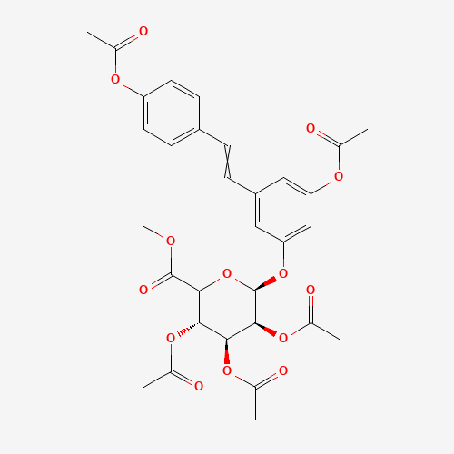 反白藜芦醇五-O-乙酰基-3-&beta;-D-葡萄糖醛酸甲酯,CAS 490028-22-3,「源叶」C71433787-1mg