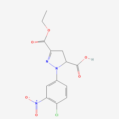 乙氧羰基-羧酸(C13H12ClN3O6),CAS 1264040-52-9,「Fluorochem」C75358030-10g