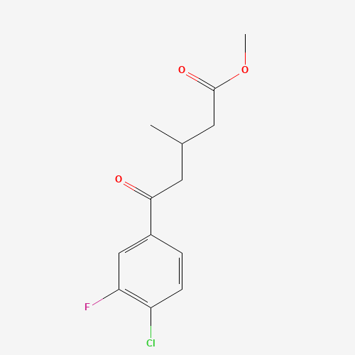 甲基-氧戊酸甲酯(C13H14ClFO3),CAS 1443311-23-6,「Fluorochem」M91657424-5g