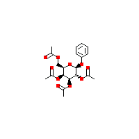 苯基四-O-乙酰基-β-D-吡喃半乳糖苷(C20H24O10),CAS 2872-72-2,「源叶」P102346-10g