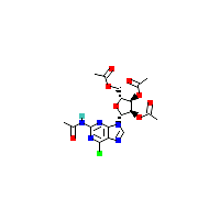 2-乙酰氨基-6-氯-9-（2'_3'_5'-三-O-乙酰基-β-D-核糖基）嘌呤,CAS 137896-02-7,「源叶」A11476924-100mg