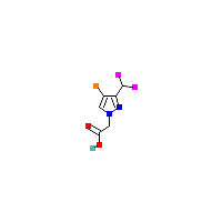 二氟甲基-乙酸(C6H5BrF2N2O2),CAS 1856070-68-2,「Fluorochem」B122171576-5g