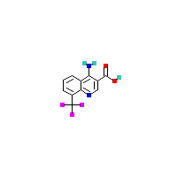 4-氨基-8-（三氟甲基）喹啉-3-羧酸,CAS 1049127-39-0,「源叶」A43826488-500mg