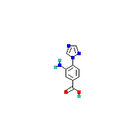 三唑_苯甲酸(C9H8N4O2),CAS 167627-00-1,「源叶」A45089679-50mg