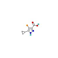 4-溴-3-环丙基-1H-吡唑-5-羧酸,CAS 1290764-98-5,「源叶」B45792525-25mg