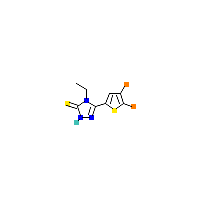 三唑_硫醇(C8H7Br2N3S2),CAS 828275-81-6,「Fluorochem」D4775434-5g