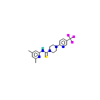 二甲基-哌嗪硫代酰胺(C18H20F3N5S),CAS 1542213-00-2,「源叶」N49853368-5mg