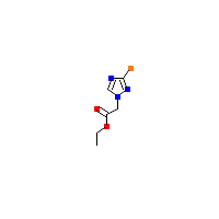 三唑-乙酸乙酯(C6H8BrN3O2),CAS 1243250-13-6,「Fluorochem」E51000293-1g