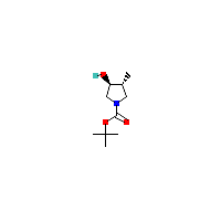 反式-1-Boc-4-甲基吡咯烷-3-醇,CAS 885102-33-0,「源叶」T53302312-100mg