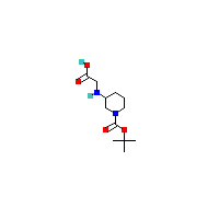 3-（羧甲基氨基）-哌啶-1-羧酸叔丁酯,CAS 1283180-92-6,「Fluorochem」C61637471-500mg