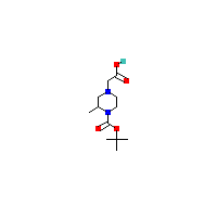 4-羧甲基-2-甲基哌嗪-1-羧酸叔丁酯,CAS 1060813-50-4,「Fluorochem」C66568149-500mg