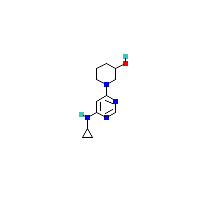 1-（6-（环丙基氨基）嘧啶-4-Yl）哌啶-3-醇,CAS 1353974-07-8,「源叶」C66569760-1g
