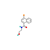 4-溴-N-（2-羟乙基）萘-1-甲酰胺,CAS 1375069-28-5,「源叶」B70699894-100mg