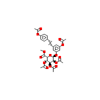 反白藜芦醇五-O-乙酰基-3-&beta;-D-葡萄糖醛酸甲酯,CAS 490028-22-3,「源叶」C71433787-10mg