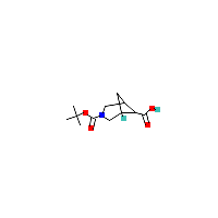 3-Boc-3-氮杂二环[3.1.1]庚烷-6-羧酸,CAS 1250995-41-5,「源叶」B72207329-1g