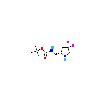 氨基甲基-二氟吡咯烷(C10H18F2N2O2),CAS 1363384-66-0,「Fluorochem」S72207770-250mg