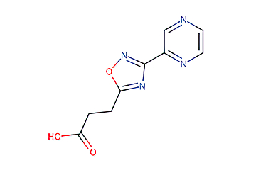 3-[3-(对二氮杂苯-2-基)-1,2,4-恶二唑-5-基]-丙酸化学式