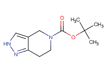 6,7-二氢-1H-吡唑并[4,3-c]吡啶-5(4H)-羧酸叔丁酯化学式